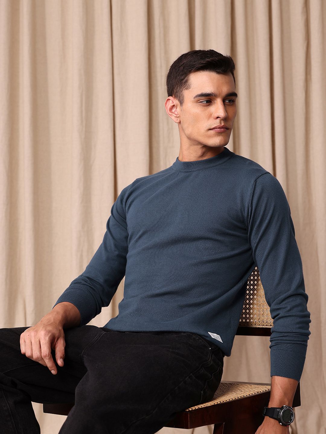 Mr Bowerbird Round Neck Tailored Pullover Sweater