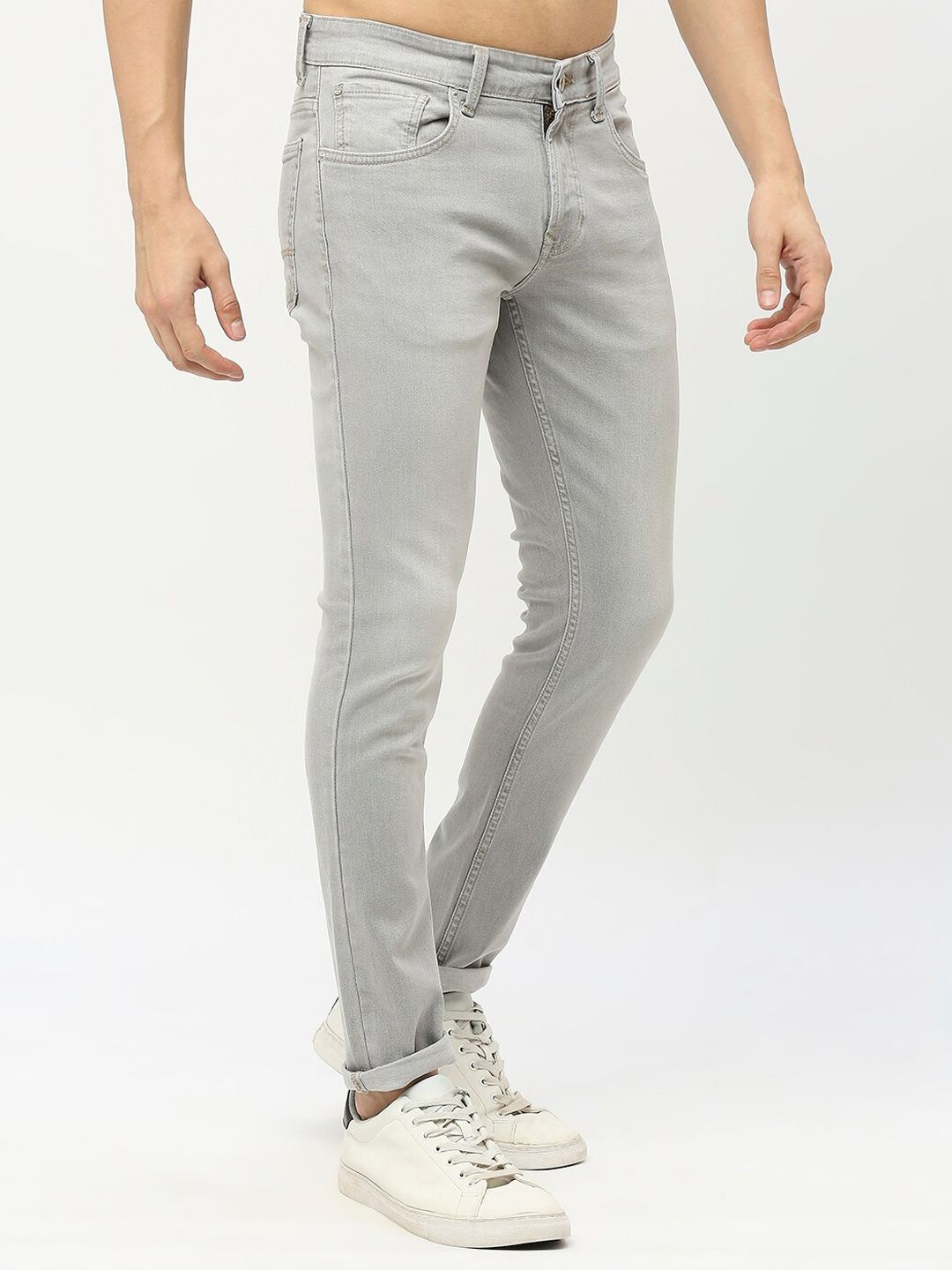 SPYKAR Men Super Skinny Fit Low-Rise Light Fade Stretchable Jeans