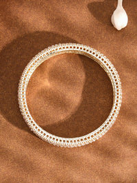 Rubans Set of 4 18K Gold-Plated Pearl Beaded Traditional Bangles - Classic & Elegant