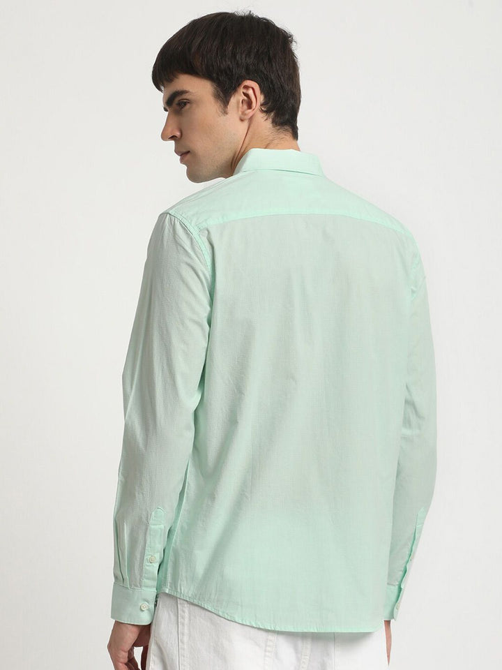 THE BEAR HOUSE Slim Fit Pure Cotton Casual Shirt