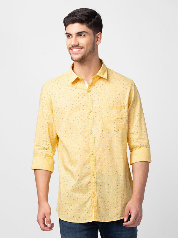 SPYKAR Men Printed Cotton Casual Shirt