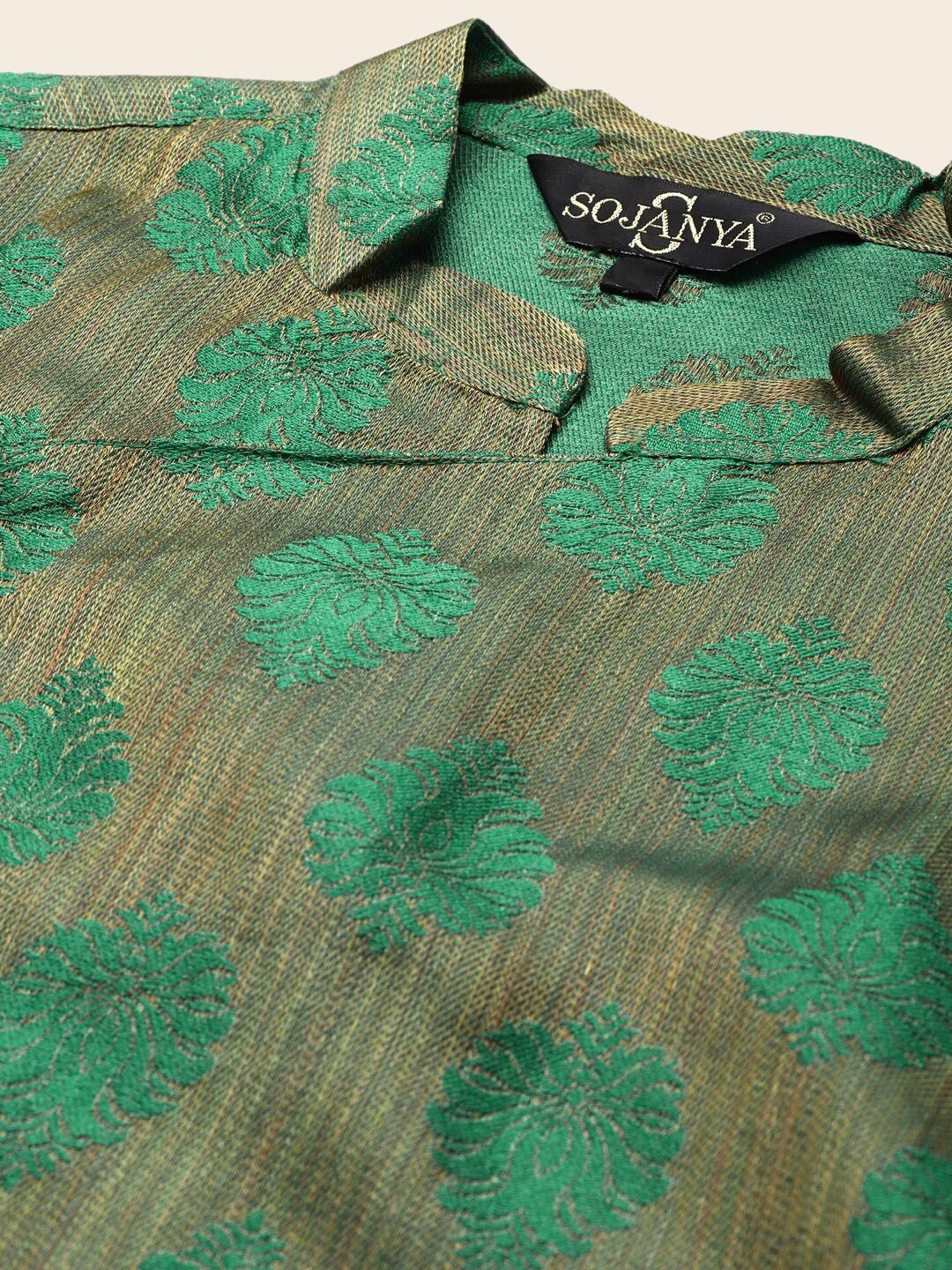 SOJANYA Motif Etnik Tenunan Rekaan Kurta Biasa Dengan Pijama