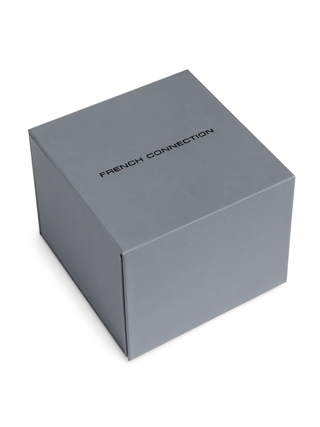 French Connection Embellished Dial & Leather Straps Analogue Watch FCN00010A