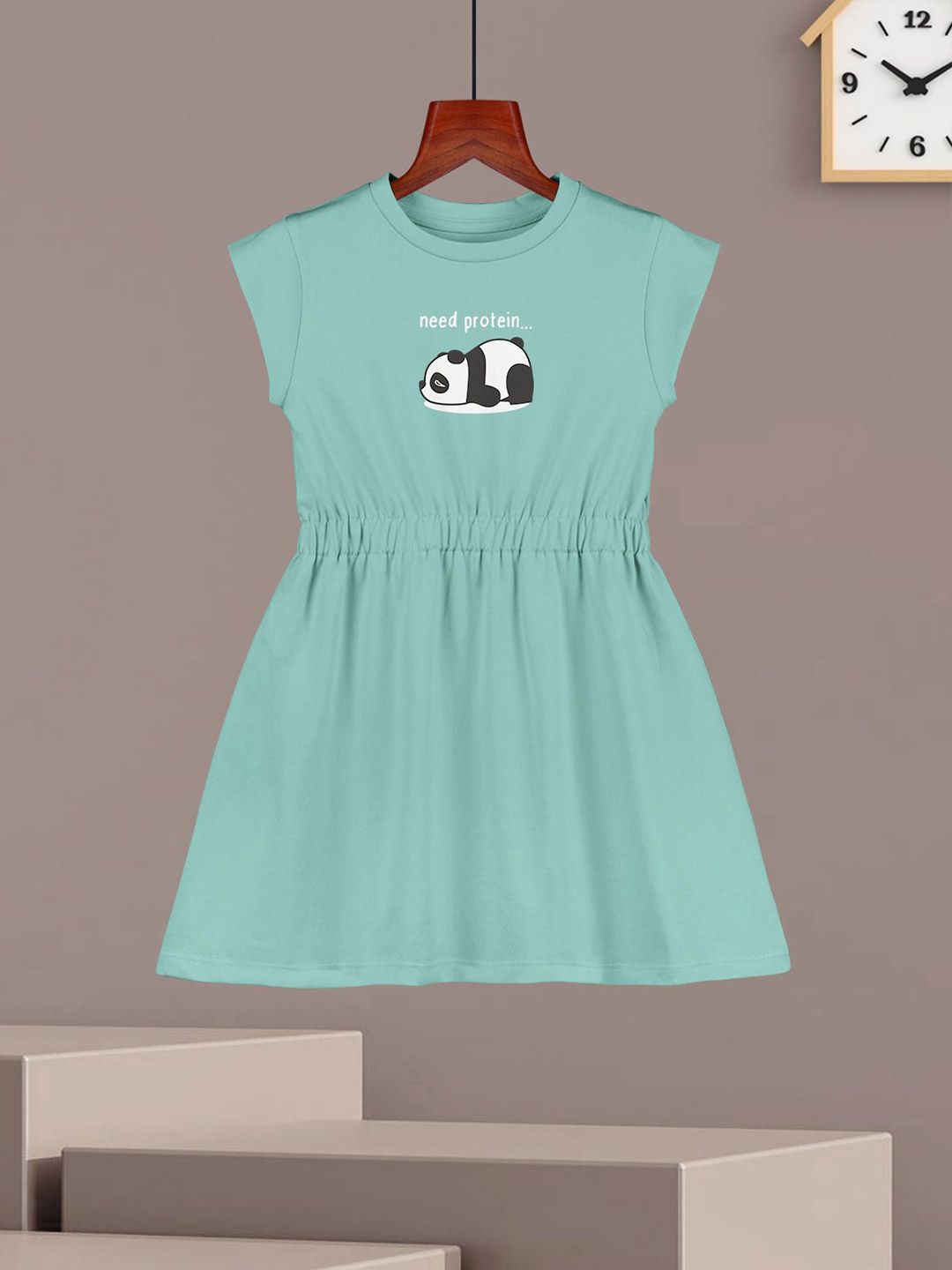 HELLCAT Girls Cotton Pack Of 2 Print A-Line Dress