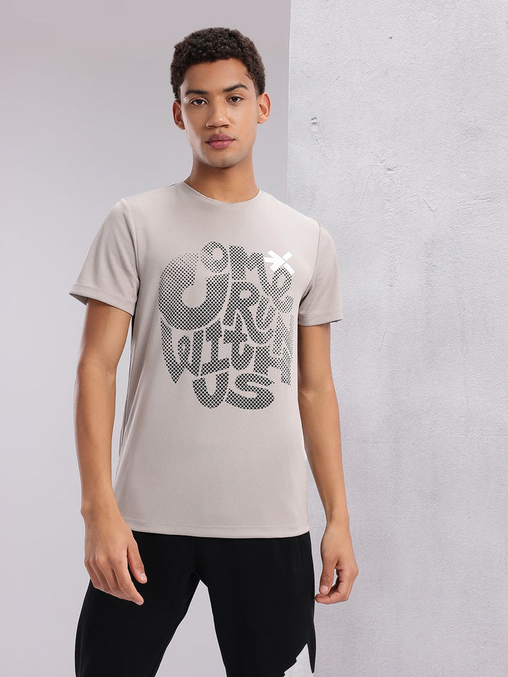 HRX by Hrithik Roshan Typography Print Rapid-Dry Running T-shirt