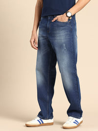 Being Human Men Radon Anti Fit Low Distress Heavy Fade Stretchable Jeans
