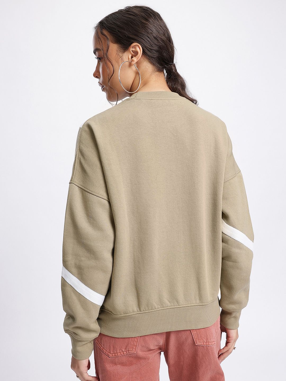 DressBerry Luxe Ribbon Trim Sweatshirt