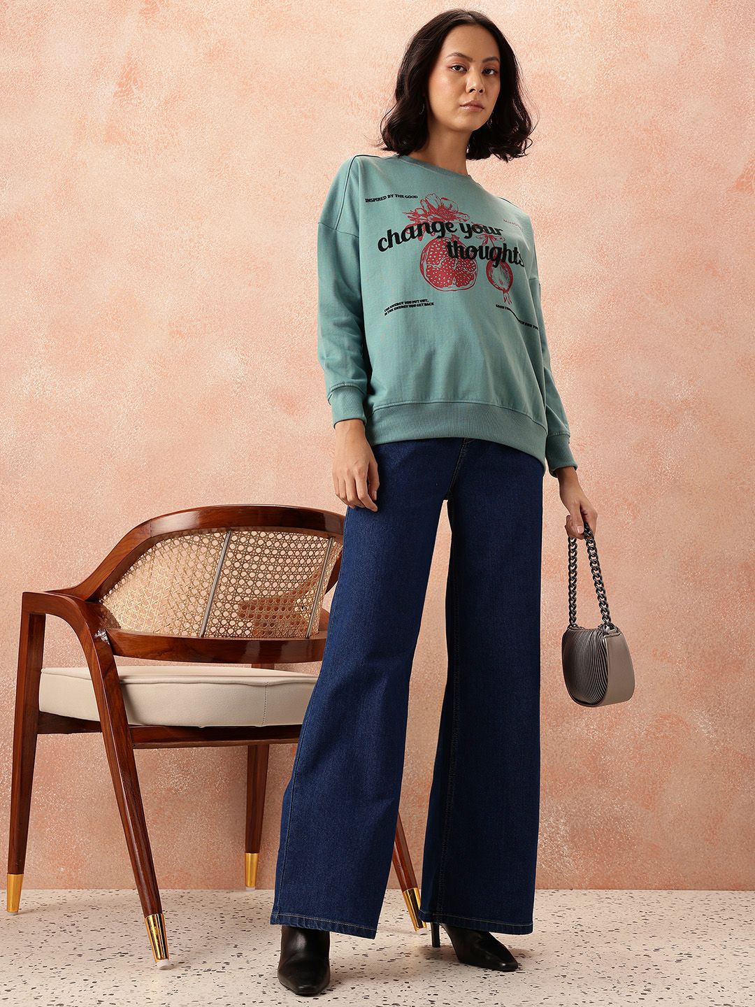 all about you Printed Sweatshirt