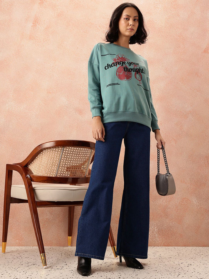 all about you Printed Sweatshirt