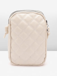 Lino Perros Structured Sling Bag with Quilted Detail