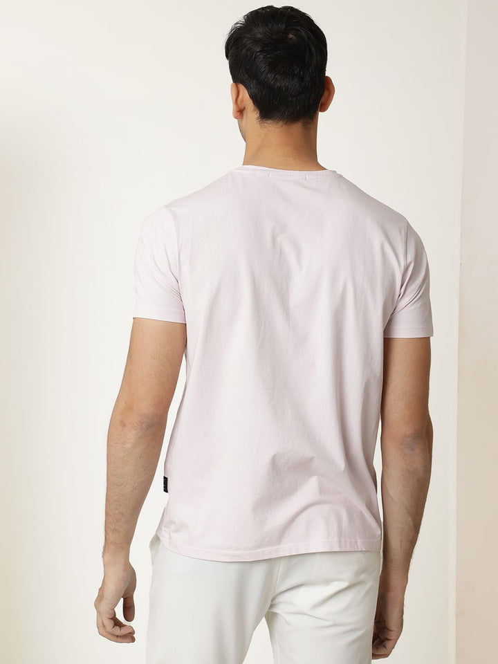 RARE RABBIT Men Rings-4 Slim Fit Solid Polo Collar T-Shirt