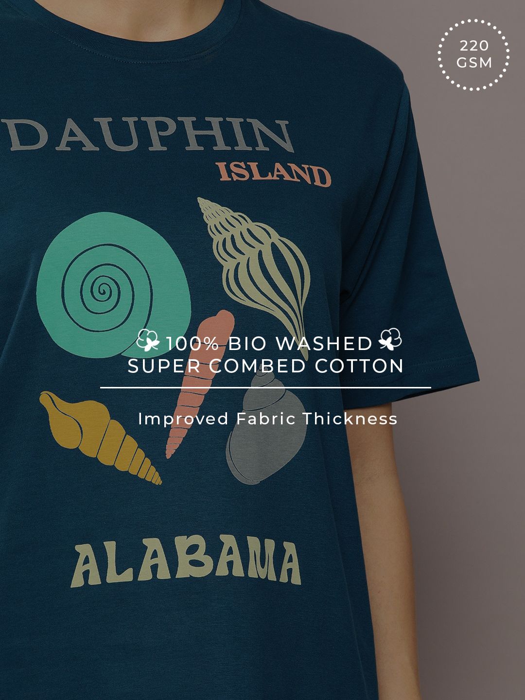 DILLINGER Graphic Printed Oversized Pure Cotton T-Shirt