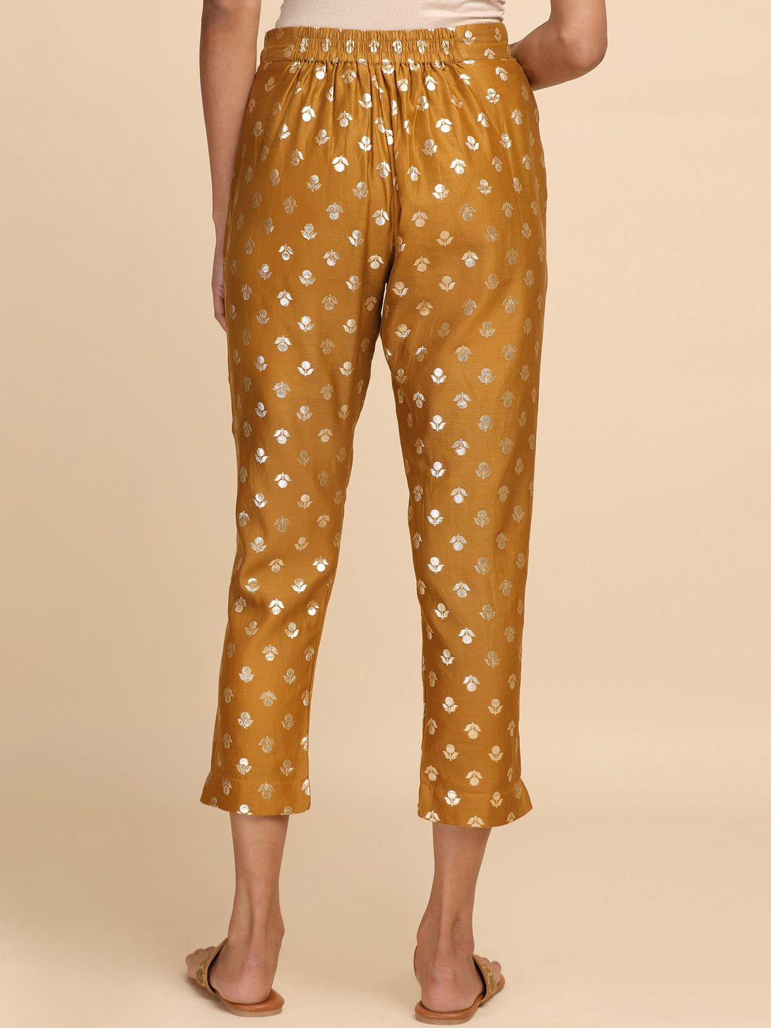 W The Folksong Collection - Women Printed Slim Fit Trousers