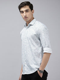 Park Avenue Pure Cotton Slim Fit Geometric Printed Casual Shirt