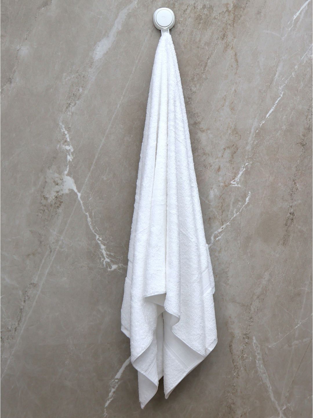 BOMBAY DYEING White Cotton 550 GSM Bath Towel