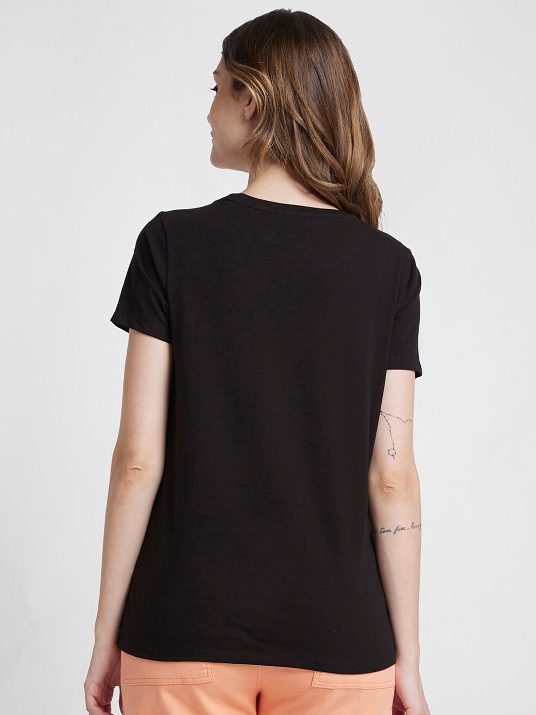 SPYKAR Typography Printed Cotton T-Shirt