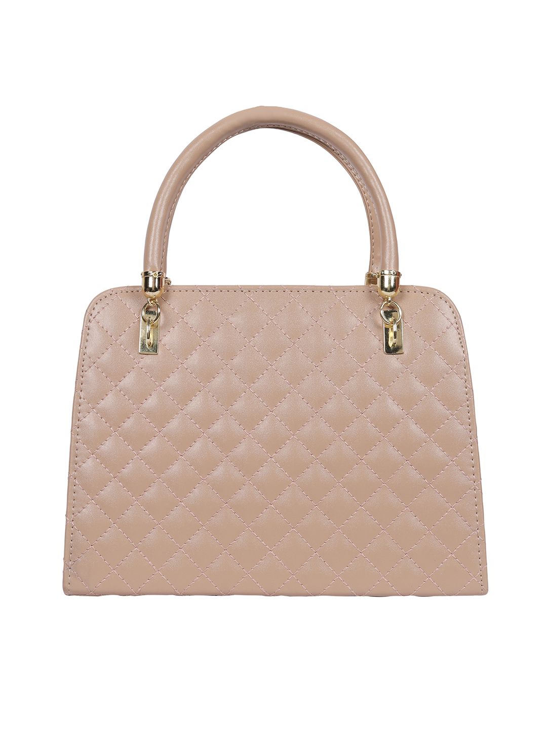 Lino Perros Beige Quilted Handheld Bag