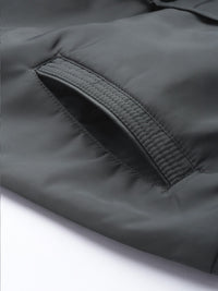 The Indian Garage Co Men Slim Fit Bomber Jacket with Insert Pockets