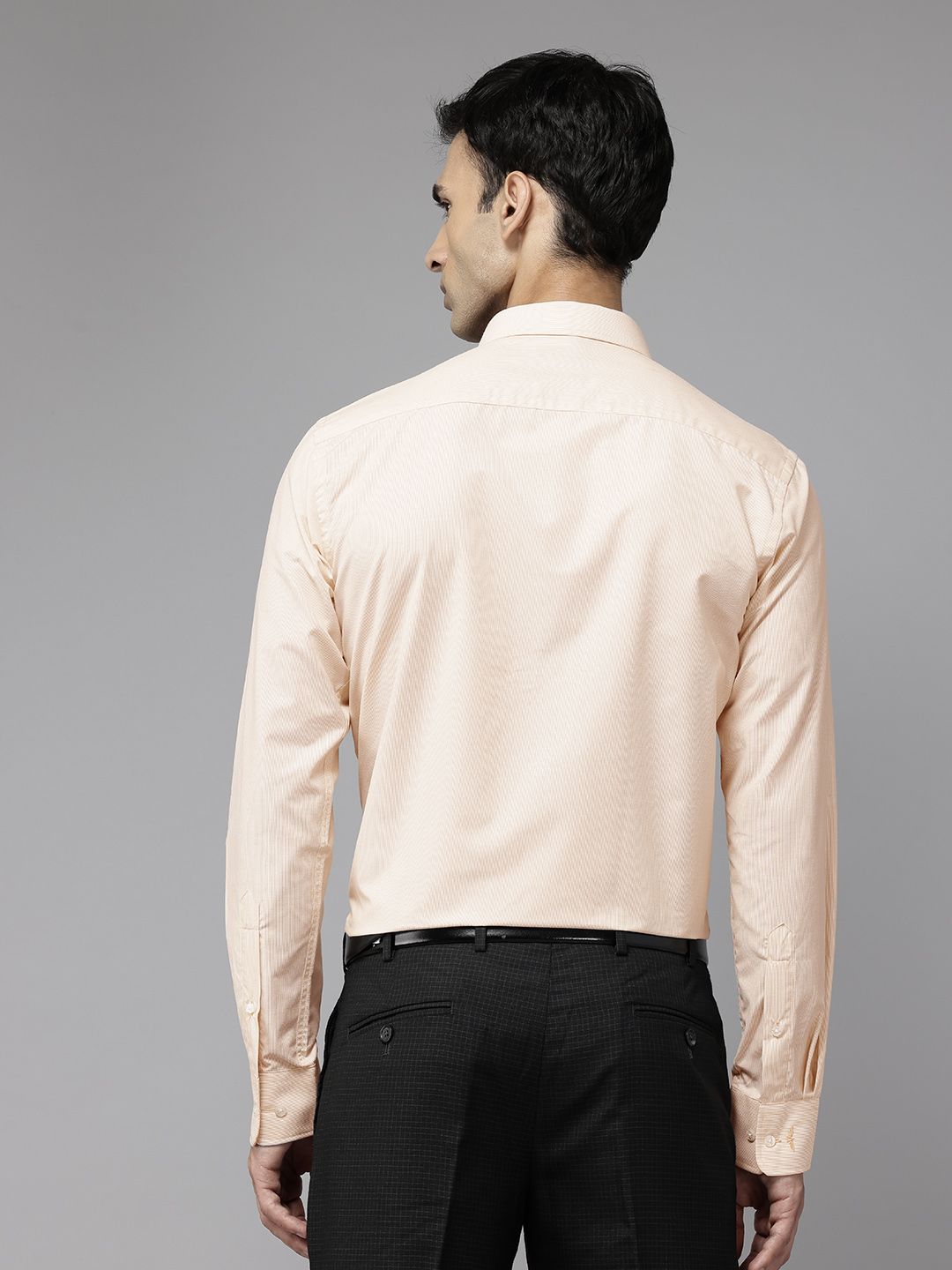 Park Avenue Slim Fit Pinstriped Formal Shirt