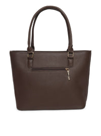 Lino Perros Coffee Brown Solid Shoulder Bag