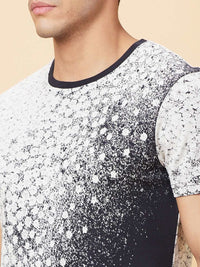 Being Human Men Raw Edge Slim Fit Pure Cotton T-shirt
