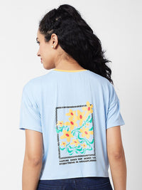 SPYKAR Graphic Printed Boxy Cotton T-shirt