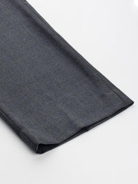 Park Avenue Men Mid-Rise Checked Smart Trousers