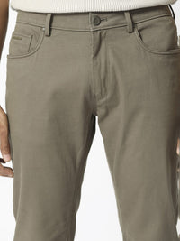 RARE RABBIT Men Poke-2 Mid Rise Slim Fit Cotton Trouser