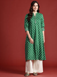 Anouk Bandhani Print Mirror Work Kurta