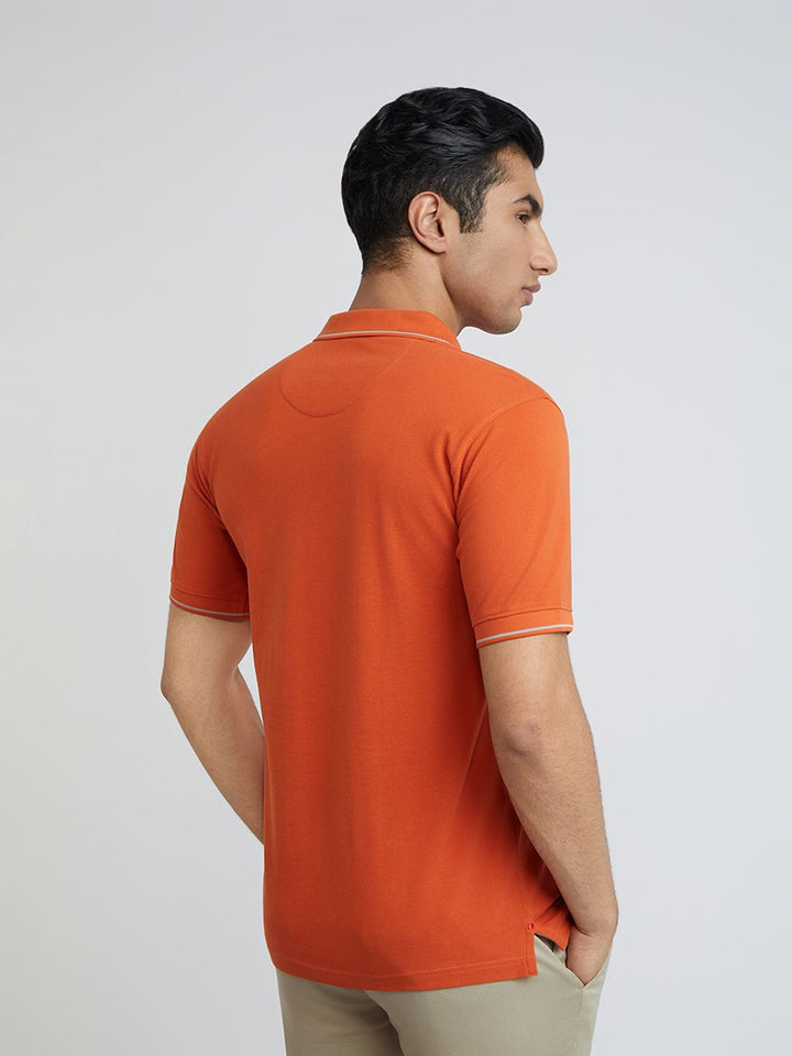 Raymond Pure Cotton Modern Fit Polo Collar T-shirt