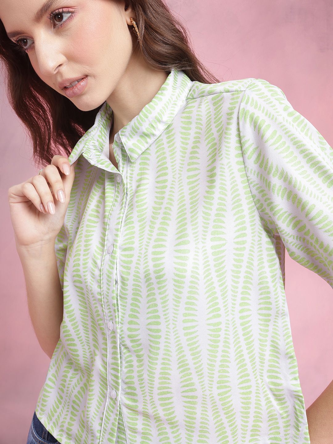 DressBerry Opaque Printed Casual Shirt