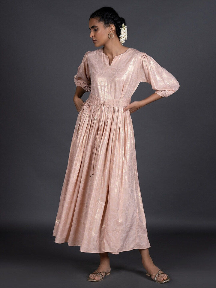 W Pink Ethnic Maxi Maxi Dress