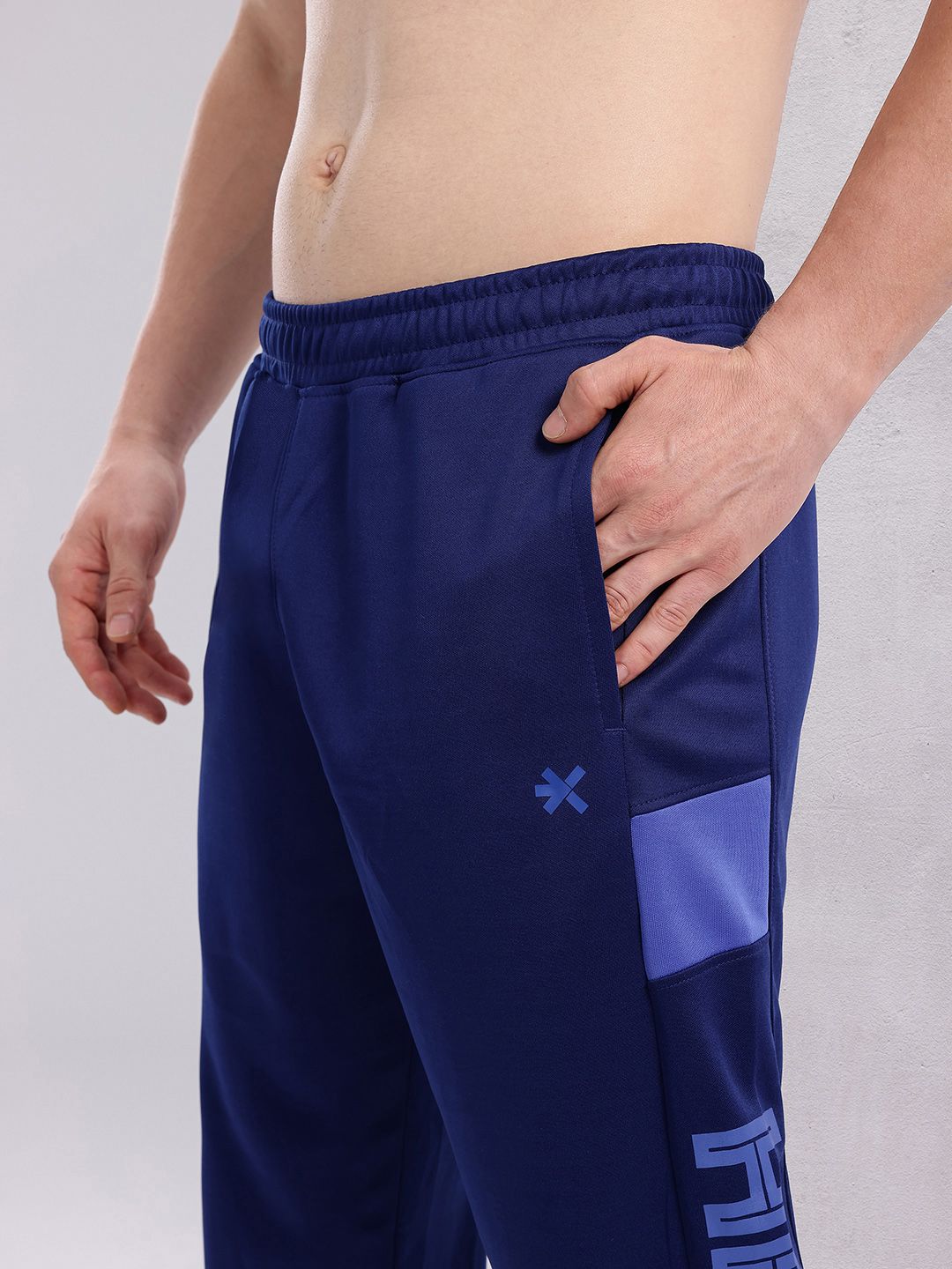 HRX by Hrithik Roshan Men Brand Logo Printed Mid-Rise Rapid-Dry Running Joggers