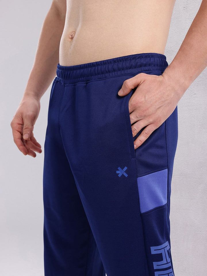 HRX by Hrithik Roshan Men Brand Logo Printed Mid-Rise Rapid-Dry Running Joggers