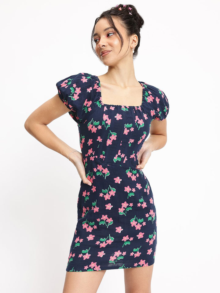 DressBerry Corset Crush Floral Dream Sheath Mini Dress