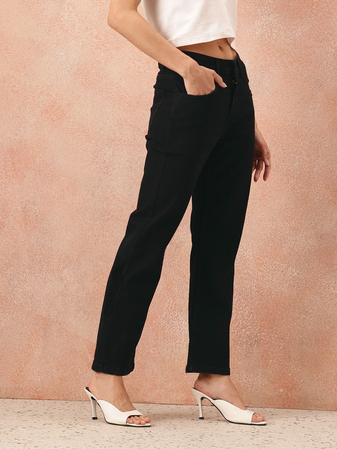 all about you Women Mid-Rise Stretchable Straight Fit Jeans