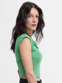 RAREISM Cap Sleeves Styled Back Top