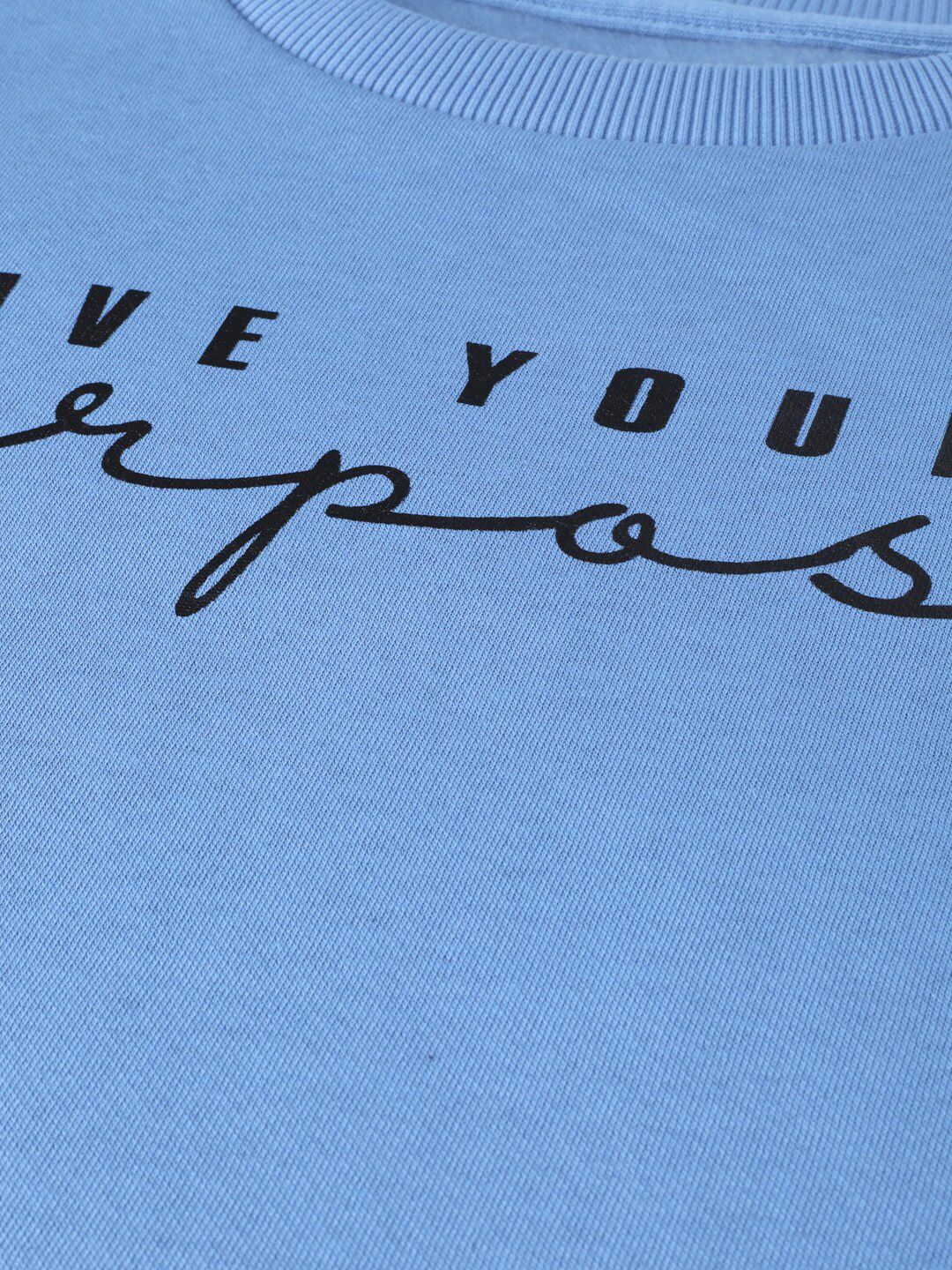 STREET 9 Women Blue Printed Sweatshirt