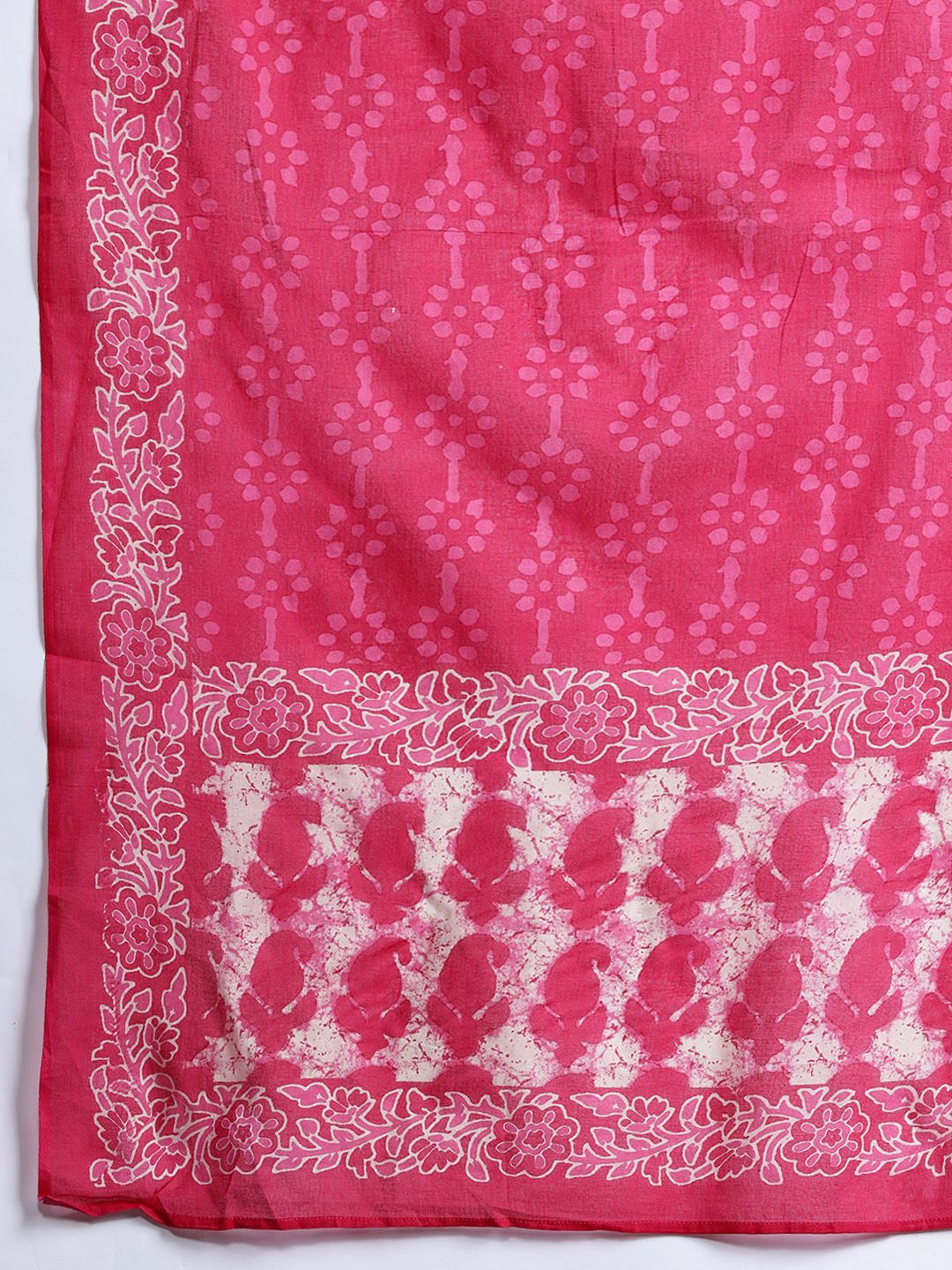 Indo Era Ethnic Motifs Printed Pure Cotton Kurta With Trousers & Dupatta