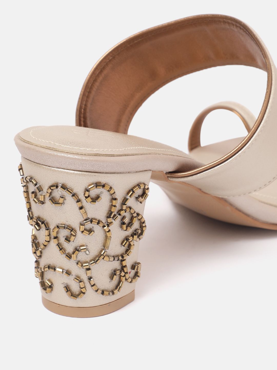 House of Pataudi Ethnic Embellished Block Heels
