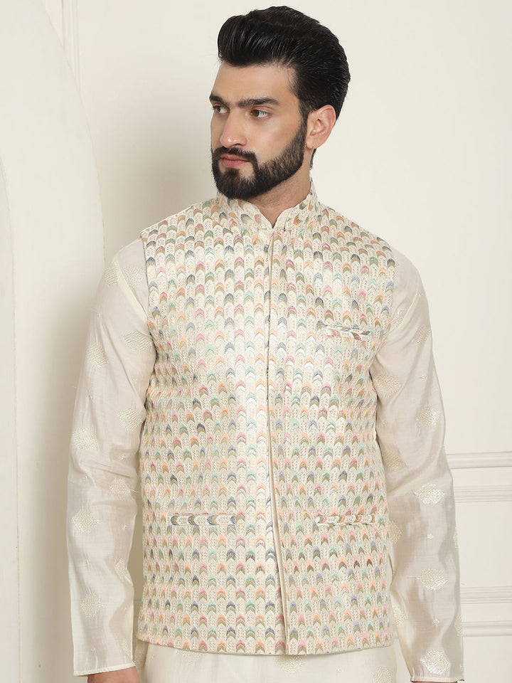 SOJANYA Jaket Nehru Sulam Lelaki