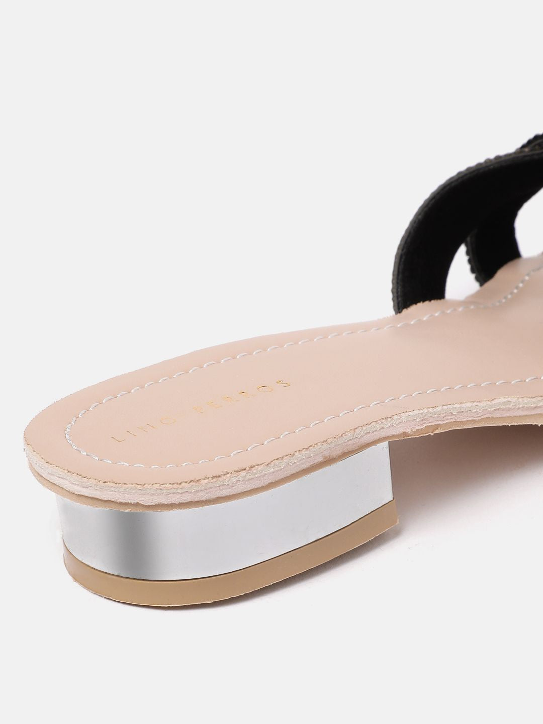 Lino Perros Women Embellished Party Open Toe Flats