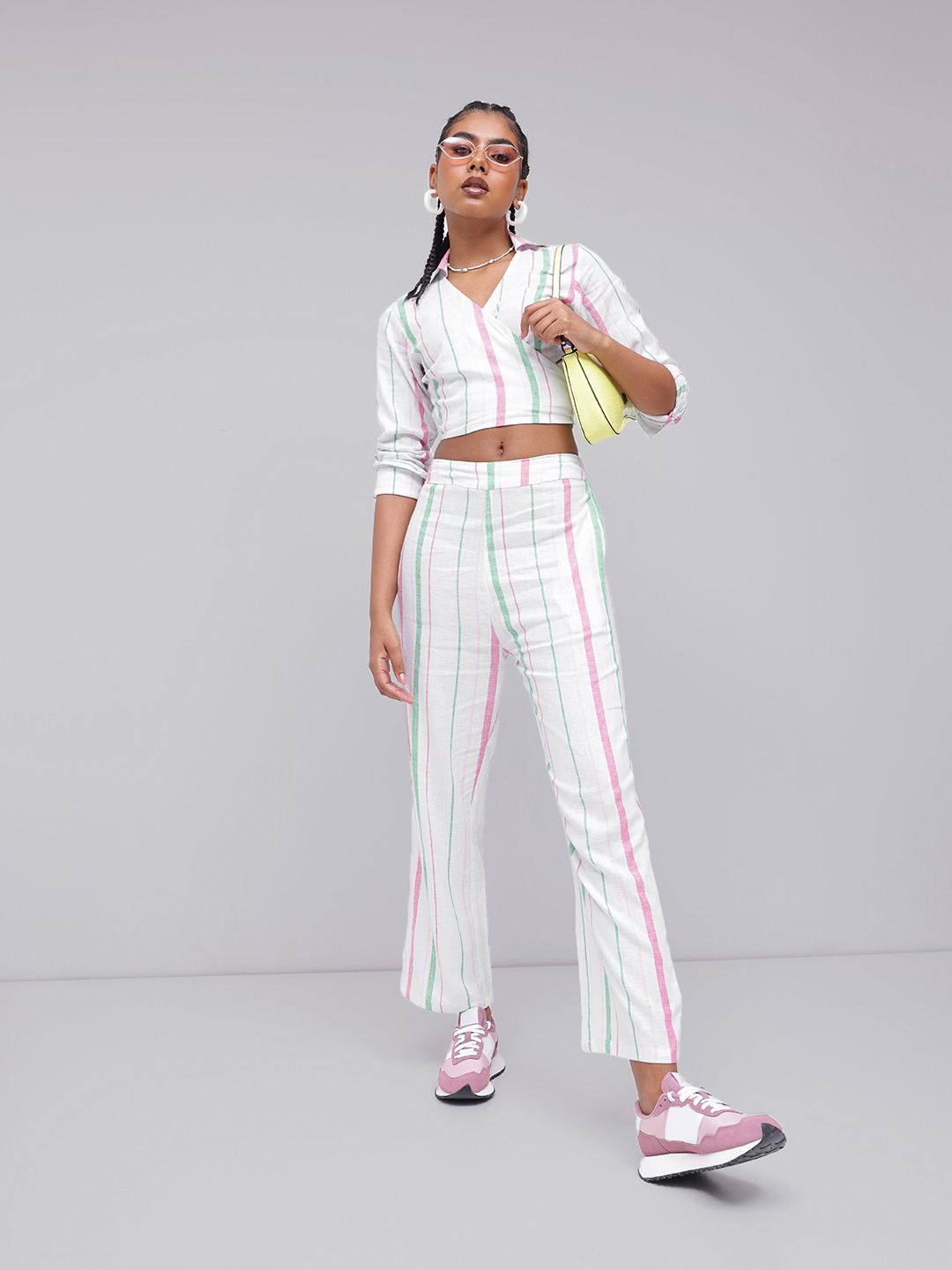 DressBerry City Stroll Multi-Striped Trousers