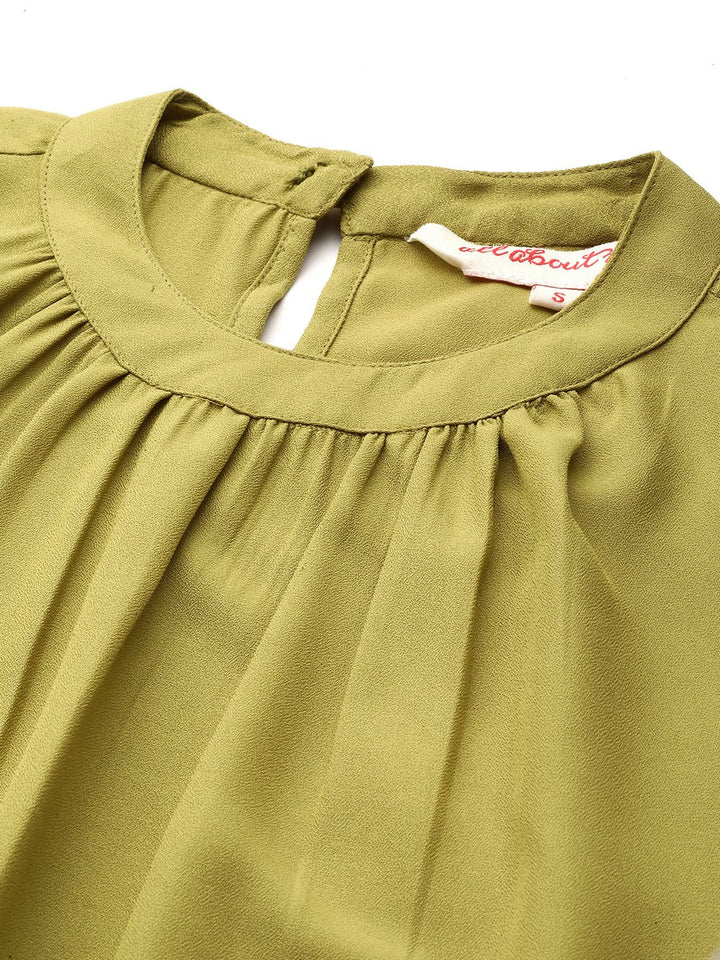 all about you Mandarin Collar Top