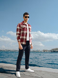 The Indian Garage Co Pure Cotton Regular Fit Checked Double Flap Pocket Flannel Shirt