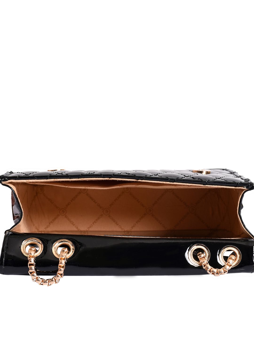 Lino Perros Black Quilted Shoulder Bag
