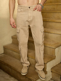 DENNISON Korean Baggy Fit Cargo Jeans