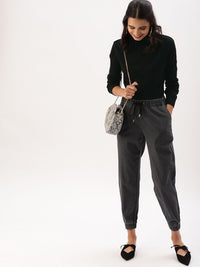 DressBerry Women Black Solid Sweater