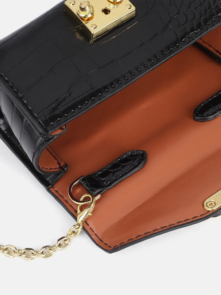 DressBerry Animal Textured Miniature Sling Bag