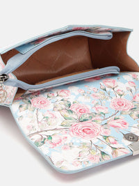 Lino Perros Floral Printed Structured Sling Bag
